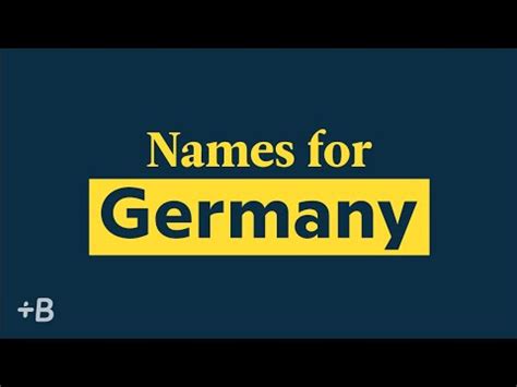 why is germany called allemagne